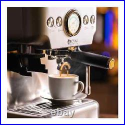 Commercial Portafilter Espresso Coffee Machine Built-in Grinder and Milk Frother