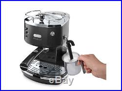 DELONGHI MICALITE ECOM311. BK Pump Espresso / Coffee Machine, In Micalite Black
