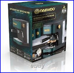 Daewoo Emerald Collection, Espresso Coffee Machine With Milk Steamer/Frother