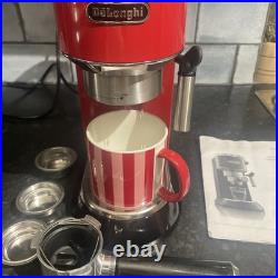 DeLonghi Coffee Machine EC680- Red with Accessories