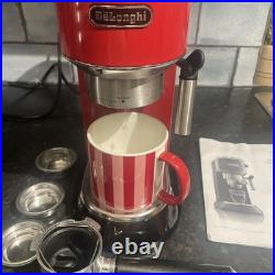 DeLonghi Coffee Machine EC680- Red with Accessories
