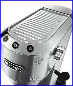 DeLonghi Dedica Barrista Set Espresso Coffee Machine and Coffee Grinder Silver