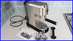 DeLonghi Dedica EC680 Espresso Coffee Machine auto silver includes manual