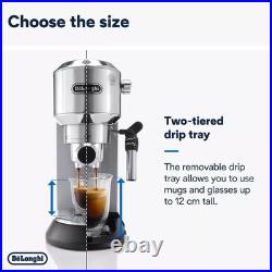 DeLonghi Dedica EC685M 2 Cup Coffee Machine Silver Brand New Sealed