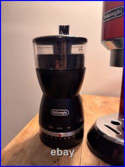DeLonghi Dedica EC685. M 2 Cup Coffee Machine Red with grinder