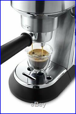 DeLonghi Dedica EC685. M Traditional Pump Espresso Coffee Machine (Silver) B+
