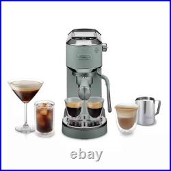 DeLonghi EC890GR Dedica Duo Espresso Coffee Machine Hot & Cold Brew Green