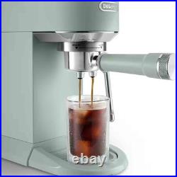 DeLonghi EC890GR Dedica Duo Espresso Coffee Machine Hot & Cold Brew Green DeLonghi EC890GR Dedica Duo Espresso Coffee Machine Hot & Cold Brew Green