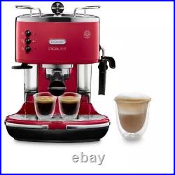 DeLonghi ECOM311. RX Icona Micalite Traditional Espresso Maker Red Retro