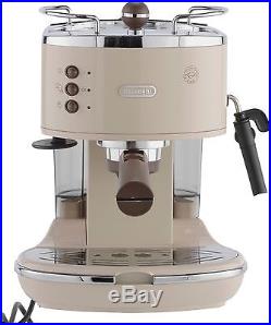 DeLonghi ECOV310BG Vintage 1.4L 15 Bar Espresso Coffee Machine Cream. Argos