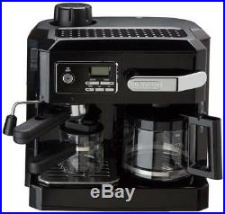 DeLonghi Espresso Machine Cappuccino Drip Coffee Maker Combo Black BCO320T