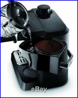DeLonghi Espresso Machine Cappuccino Drip Coffee Maker Combo Black BCO320T