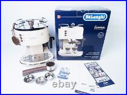 DeLonghi Pump Espresso Coffee Machine Icona Vintage ECOV311BG Cream