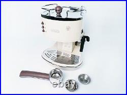 DeLonghi Pump Espresso Coffee Machine Icona Vintage ECOV311BG Cream