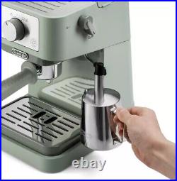 DeLonghi Stilosa Coffee Machine EC260 Espresso Cappuccino Steamer 1L Tank Green