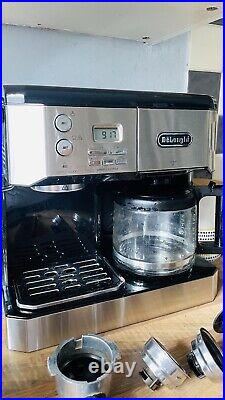De'Longhi 411. B Coffee Maker 1750With1L Grey -Espresso and Filter Coffee Machine