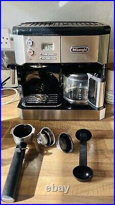 De'Longhi 411. B Coffee Maker 1750With1L Grey -Espresso and Filter Coffee Machine