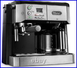 De'Longhi BCO431. S Combi Espresso & Filter Coffee Machine, Black/Silver ED