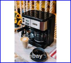 De'Longhi BCO431. S Combi Espresso & Filter Coffee Machine, Black/Silver ED