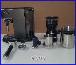De'Longhi Dedica Compact Ground Coffee Machine Set Black (Missing Tools) B+