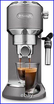 De'Longhi Dedica Espresso Coffee Machine Pewter Grey (Alternative Tamper) B