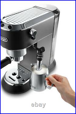 De'Longhi Dedica Pump Espresso Coffee Machine in Black EC685. BK Brand New