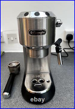 De'Longhi Dedica Style, Traditional Pump Espresso Machine, Coffee and Silver