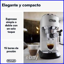 De'Longhi Dedicated Coffee Maker Of Pump Stainless Steel Ground Or Pods Wht