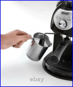 De'Longhi EC221. B Espresso Coffee Machine Black 15 Bar Pump Milk Frothe