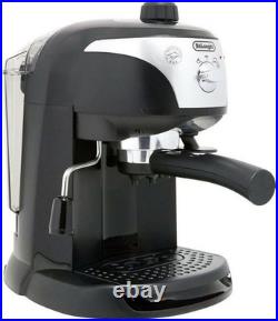 De'Longhi EC221. B Espresso Coffee Machine Black 15 Bar Pump Milk Frothe