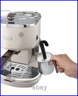 De'Longhi ECOV311. BG Icona Vintage Espresso Coffee Machine 15 bar Cream