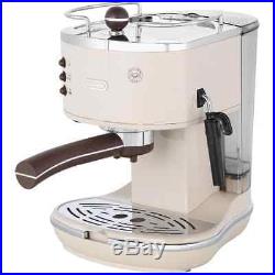 De'Longhi ECOV311. BG Icona Vintage Espresso Coffee Machine 15 bar Cream New