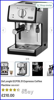 De'Longhi ECP 31.21 1100W Espresso Machine Black