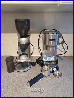 De'Longhi Espresso machine Metal + Coffee grinder