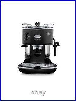 De'Longhi Icona Micalite Black Traditional Espresso Maker ECOM311. BK Brand New