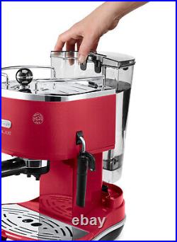 De'Longhi Icona Micalite Red Traditional Espresso Maker ECOM311. R Brand New