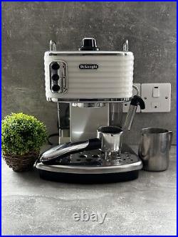 De'Longhi Scultura Espresso Coffee Machine White USED RARELY