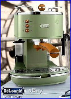 Delonghi Coffee Machine Green Delonghi Icona Espresso and Cappuccino Maker New