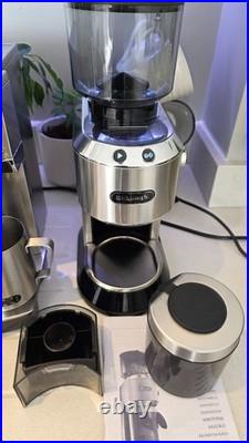 Delonghi EC860. M Espresso Coffee Machine & KG521. M Dedica Pro Grinder RRP £800