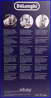 Delonghi EC885M Dedica Arte Manual Espresso Coffee Machine Silver