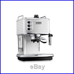Delonghi ECZ351. W Scultura 1100W Pump Espresso Coffee Machine in White