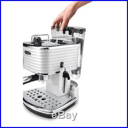 Delonghi ECZ351. W Scultura 1100W Pump Espresso Coffee Machine in White