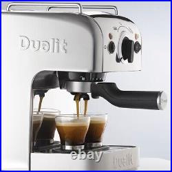 Dualit 3 In 1 Coffee Machine Polished, 15 Bar Pump, Stainless Steel
