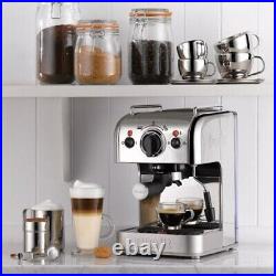Dualit 3 In 1 Coffee Machine Polished, 15 Bar Pump, Stainless Steel