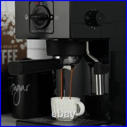 Dualit Espresso Coffee Machine 1.4L Capacity Black Manual Dosing Coffee