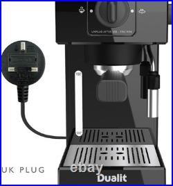 Dualit Espresso Coffee Machine 1.4L Capacity Black Manual Dosing Coffee Dualit Espresso Coffee Machine 1.4L Capacity Black Manual Dosing Coffee