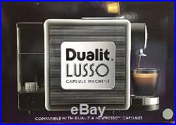 Dualit Lusso 85150 Capsule Tea & Coffee Machine in Silver & Black DPD1 Espresso