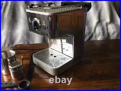 Duallit coffee espressivo machine with milk frother silver