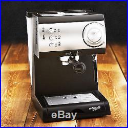 Electric Semi-Automatic Espresso Machine Coffee Maker Latte Cappuccino Steamer