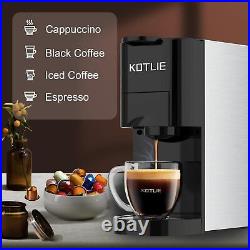 Espresso 4in1 Coffee Machine withRemovable Tank, 19 Bar Automatic Coffee Machines